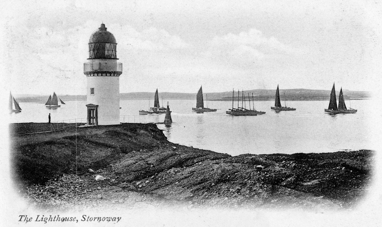 Majakka Stornowayssa, Isle of Lewisissa, Skotlannissa, 1902 tekijältä Unbekannt
