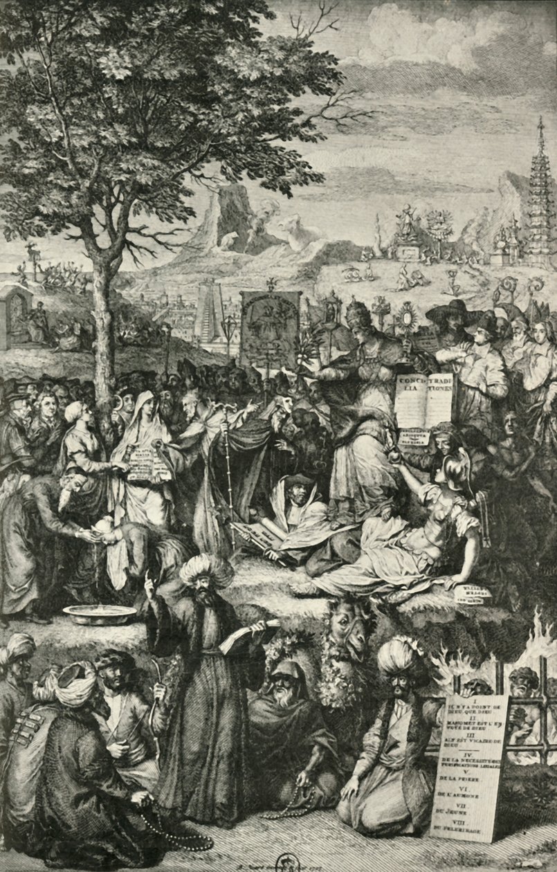 Tärkeimmät maailman uskonnot, c1723, 1908. tekijältä Unbekannt