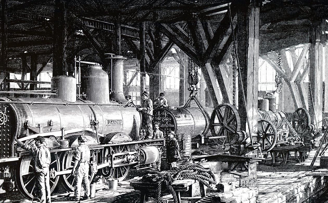 Societe Alsacienne de Constructions Mecaniquesin valmistuslattia. tekijältä Unbekannt
