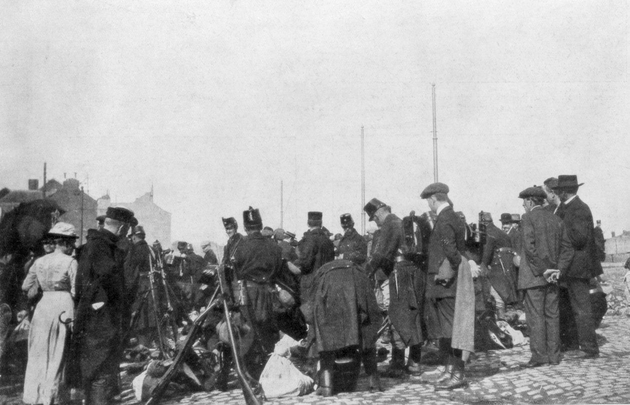 Mobilisaatio Belgian Liegen puolustamiseksi 31. heinäkuuta 1914 tekijältä Unbekannt