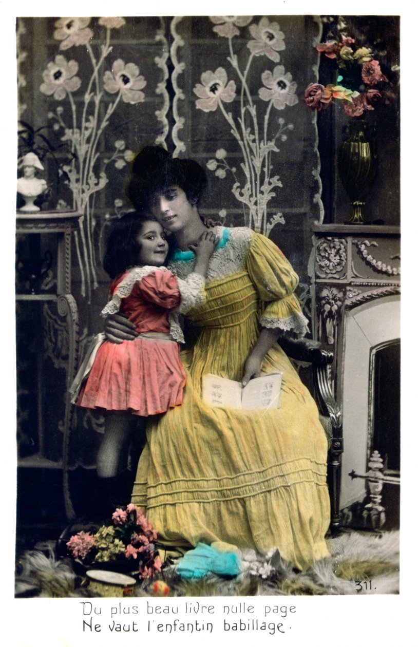 Kauniin kirja, ranskalainen postikortti, c1900 tekijältä Unbekannt