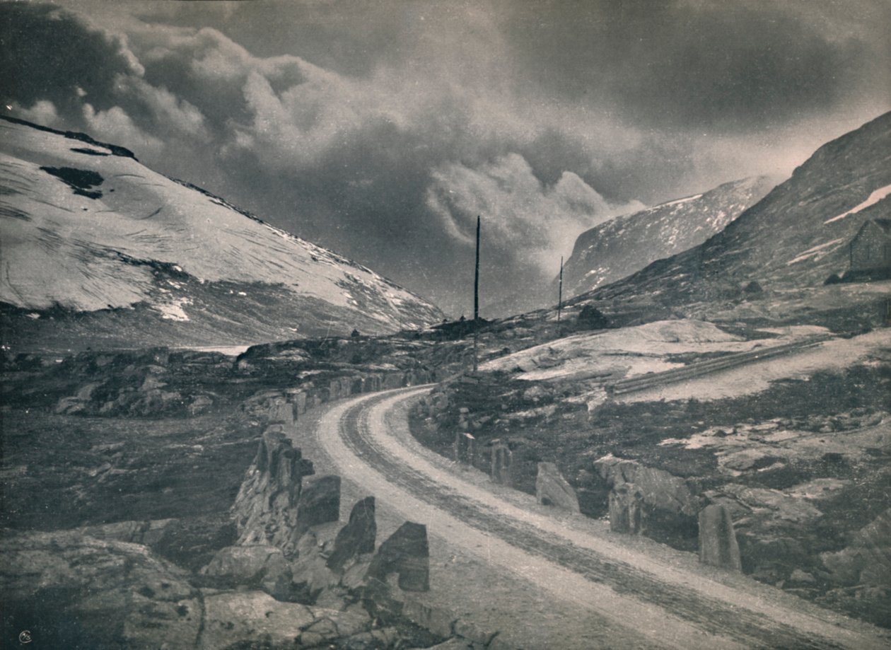 Vuoristotie Grotli - Stryn, 1914. tekijältä Unbekannt