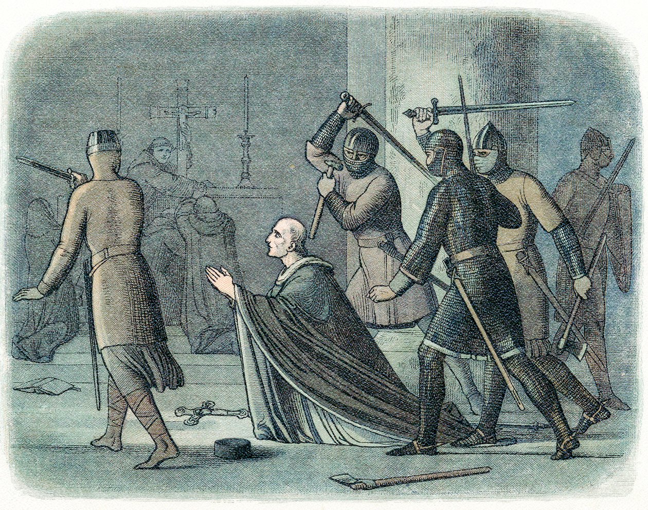 Thomas a Becketin murha, 1170 1864 tekijältä Unbekannt