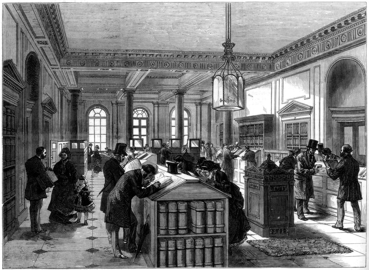 Uusi testamenttirekisteri, Somerset House, Lontoo, 1875 tekijältä Unbekannt