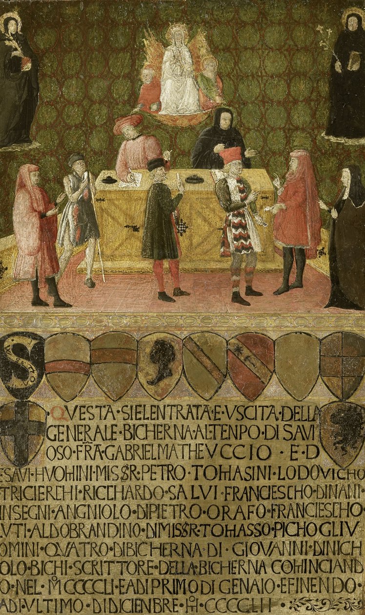 Sienan veronkantaja Bicchernan toimisto, 1451-1452 tekijältä Unbekannt