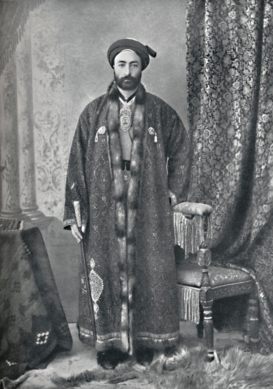 Upseeri, joka vastaa pyhästä pyhäköstä Mashhadissa, Persiassa, 1902 tekijältä Unbekannt