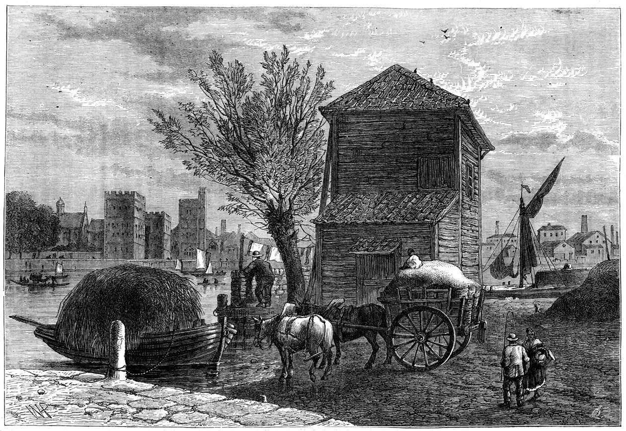 Old Horseferry, Lontoo, c1800 1891 tekijältä Unbekannt