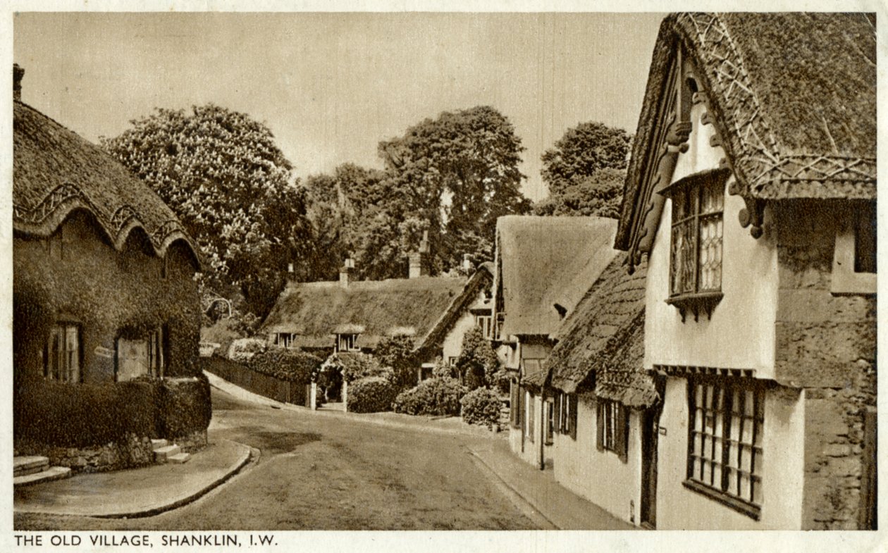 Vanha kylä, Shanklin, Isle of Wight, 1900-luku tekijältä Unbekannt