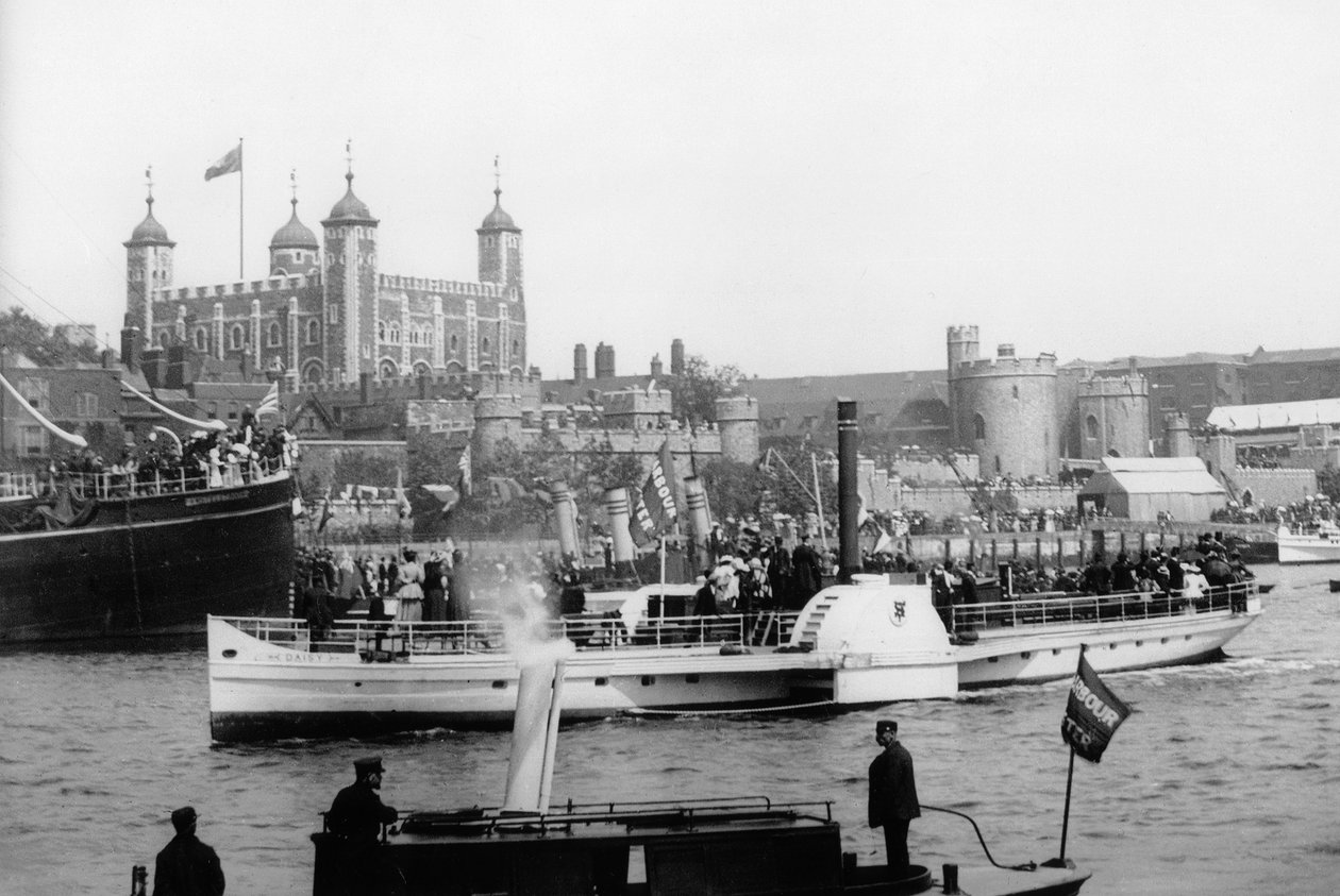 Tower Bridgen avaaminen Lontoossa 1894 tekijältä Unbekannt