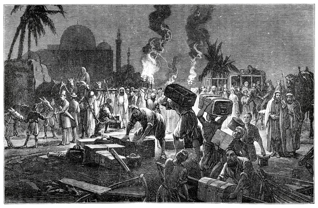 Maantie, Boulak, Egypti, 1900 tekijältä Unbekannt