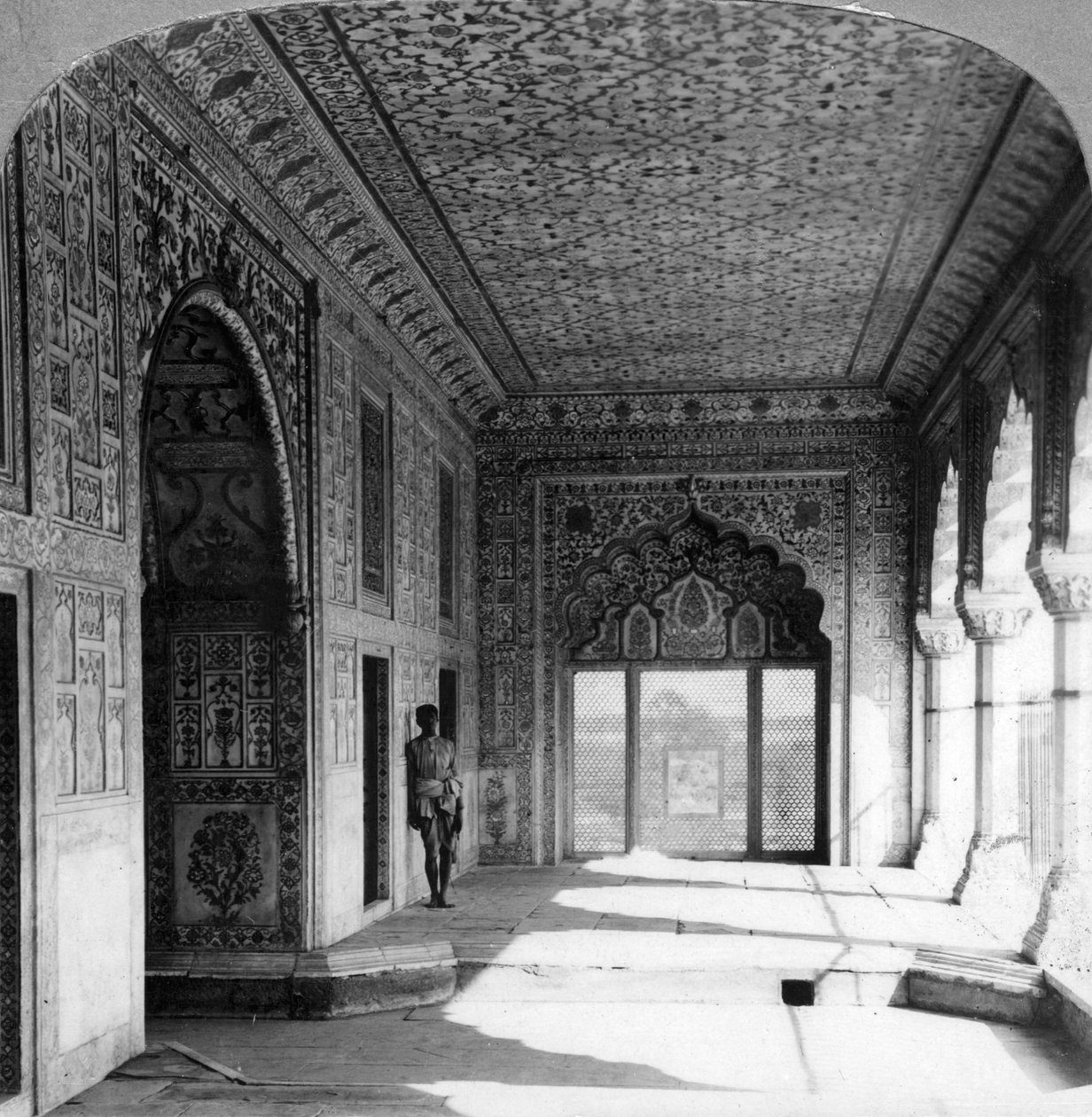 Rang Mahalin palatsi, Mogul Queenin kuninkaallinen asuinpaikka, Delhi, Intia, 1900-luku tekijältä Unbekannt
