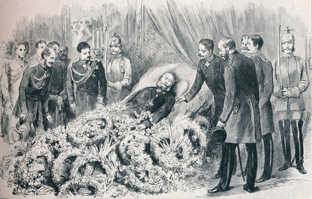 Ensimmäisen Saksan keisarin kuolema: William I:n kuolinsänky, 1888 1911 tekijältä Unbekannt