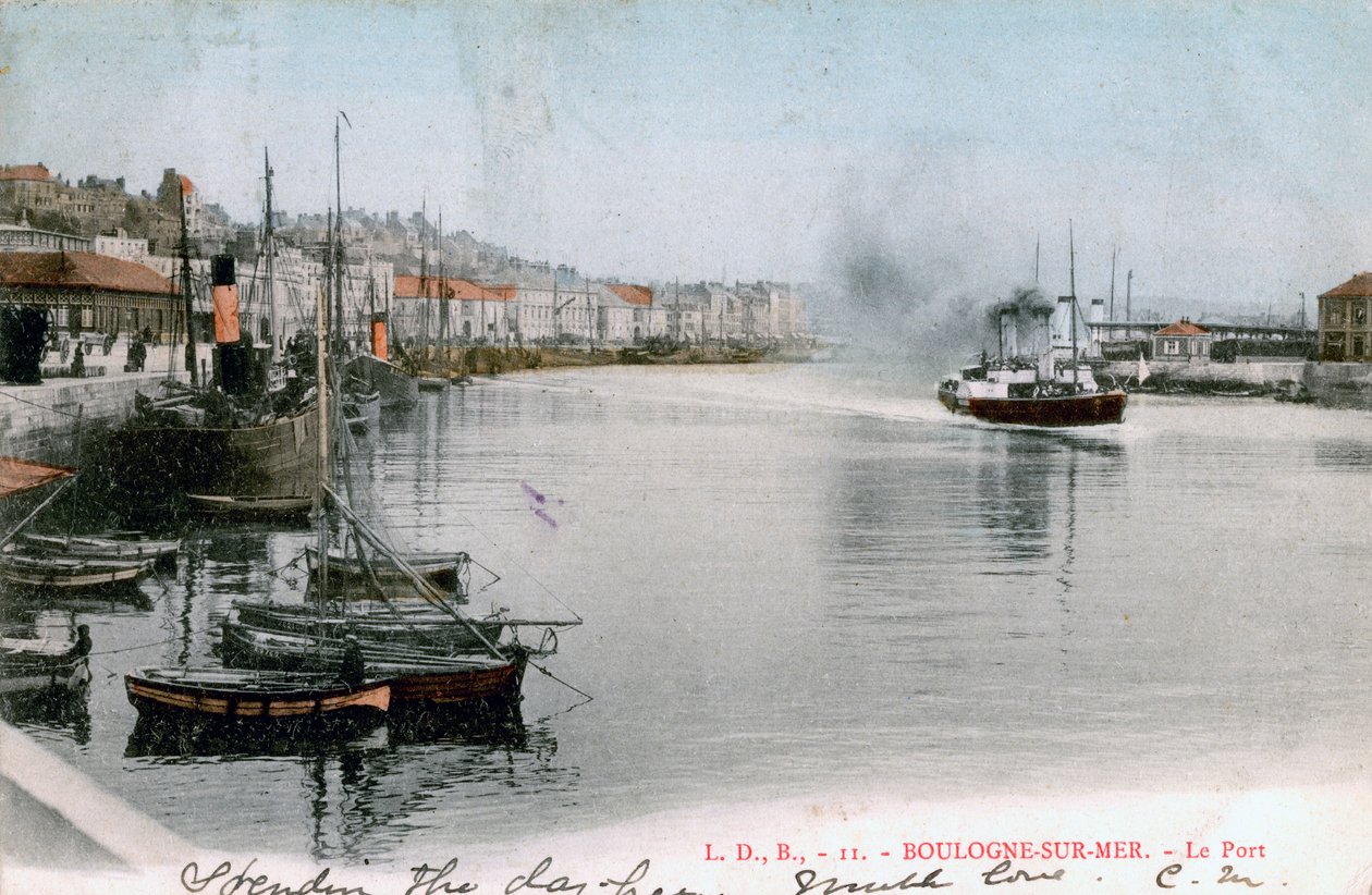 Boulognen satama, Ranska, 1904 tekijältä Unbekannt