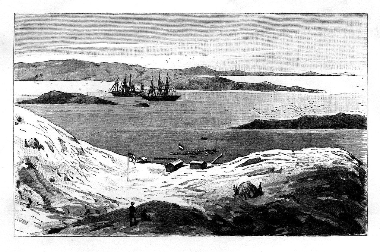 Angra Pequenan satama, Namibia, 1800-luku tekijältä Unbekannt
