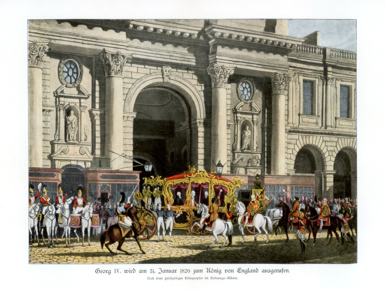 George IV:n julistaminen kuninkaaksi 31. tammikuuta 1820 1900 tekijältä Unbekannt