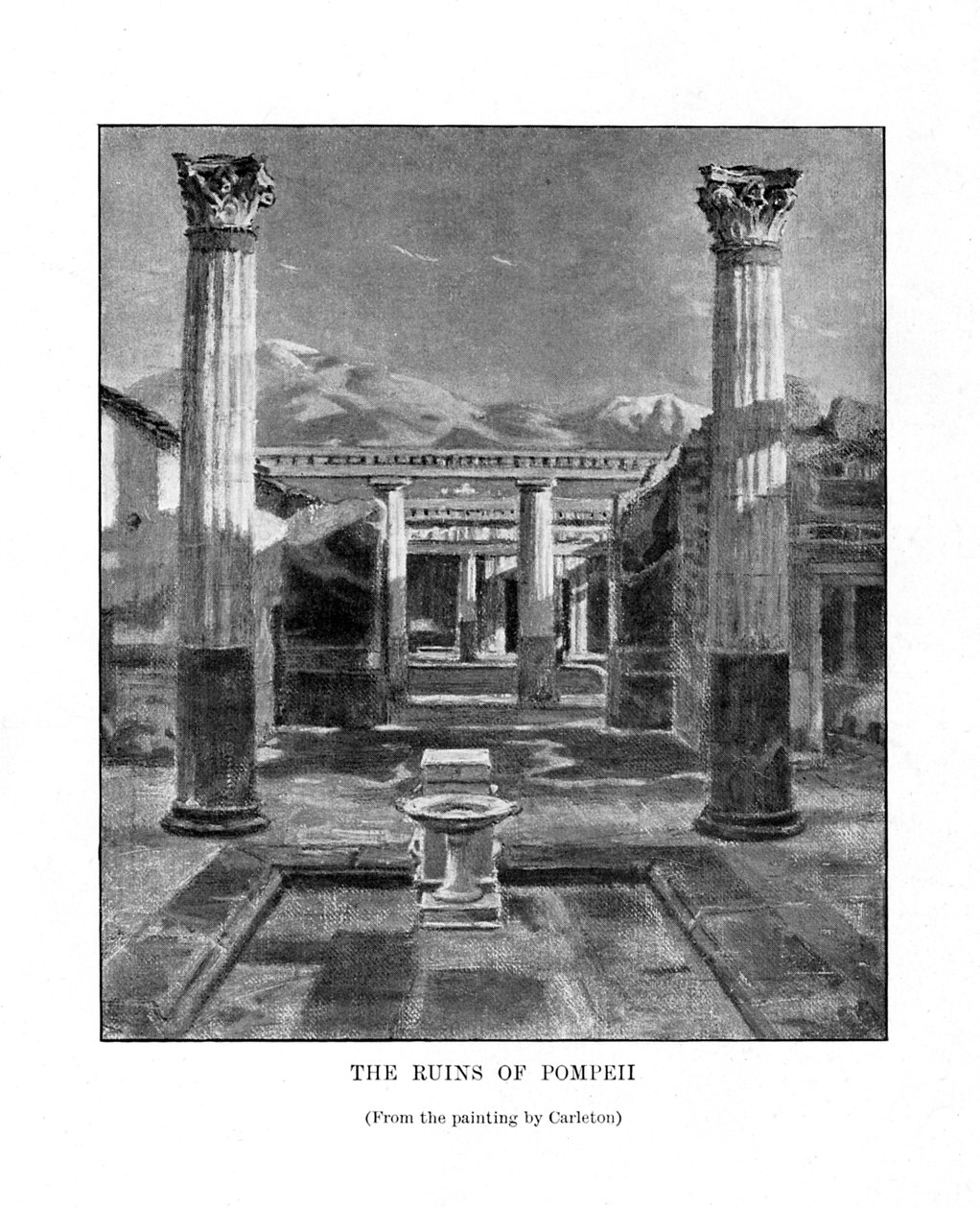 Pompejin rauniot, Italia, 1800-luku tekijältä Unbekannt