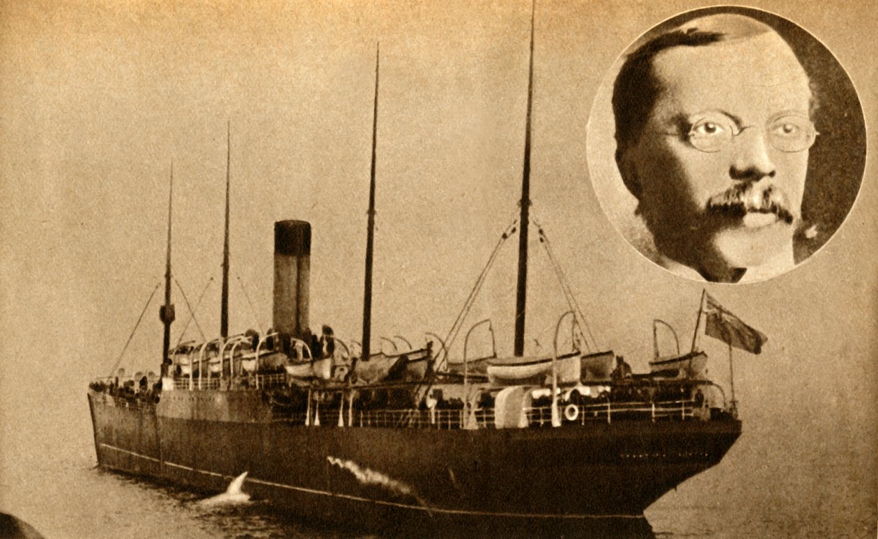 Laiva Montrose - Langaton telegraphy Used To Catch A Murderer, 1910, 1933. tekijältä Unbekannt