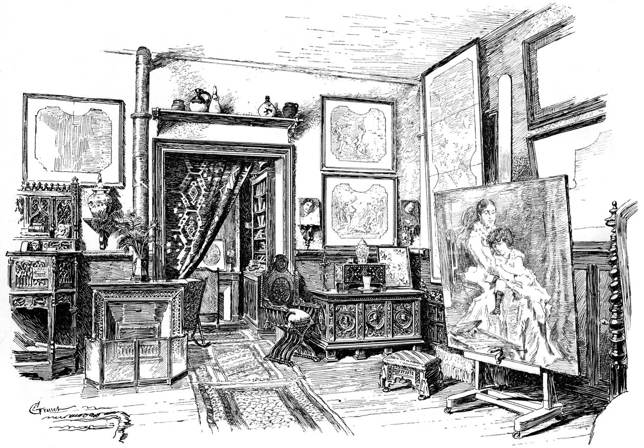 Paul-Jacques-Aime Baudryn pienempi studio, 1880-1882 tekijältä Unbekannt