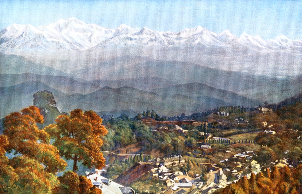 Lumet Jalapaharista, Darjeelingistä, Intiasta, 1900-luvun alussa tekijältä Unbekannt