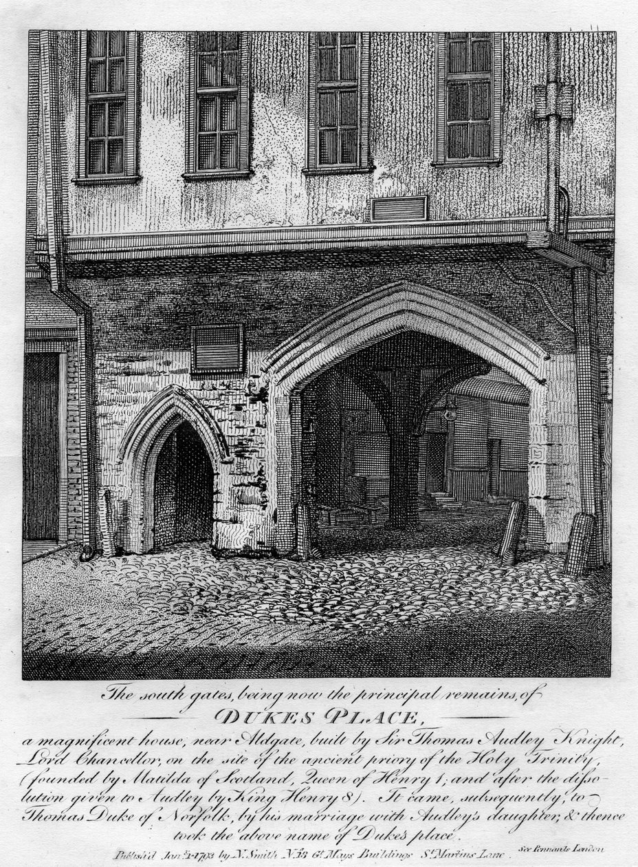 South Gates, Dukes Place, lähellä Aldgatea, Lontoo, 1793 tekijältä Unbekannt