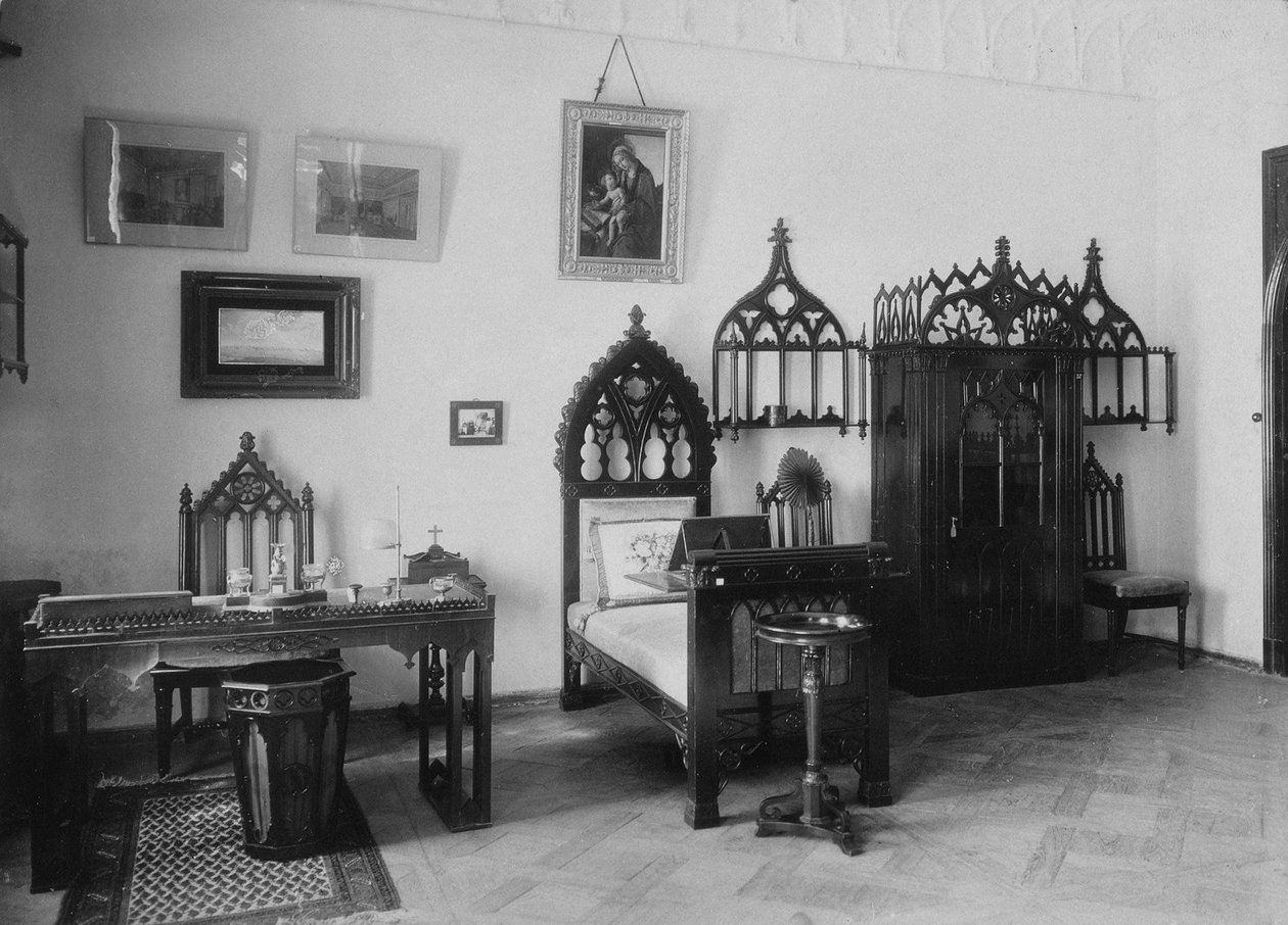 Työhuone Maryinon kartanossa, 1920-luvun alku tekijältä Unbekannt