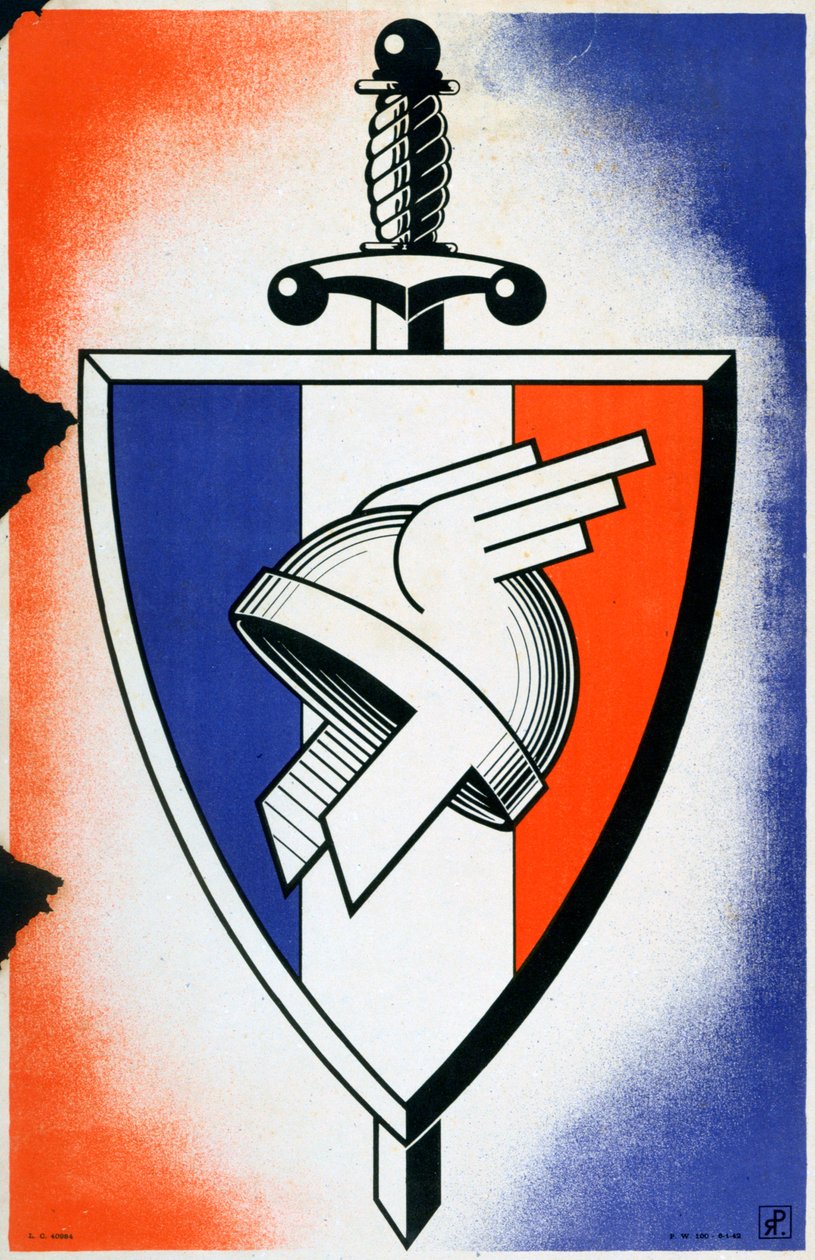 Ranskalaisten vapaaehtoisten legioonan symboli, 1941-1944 tekijältä Unbekannt