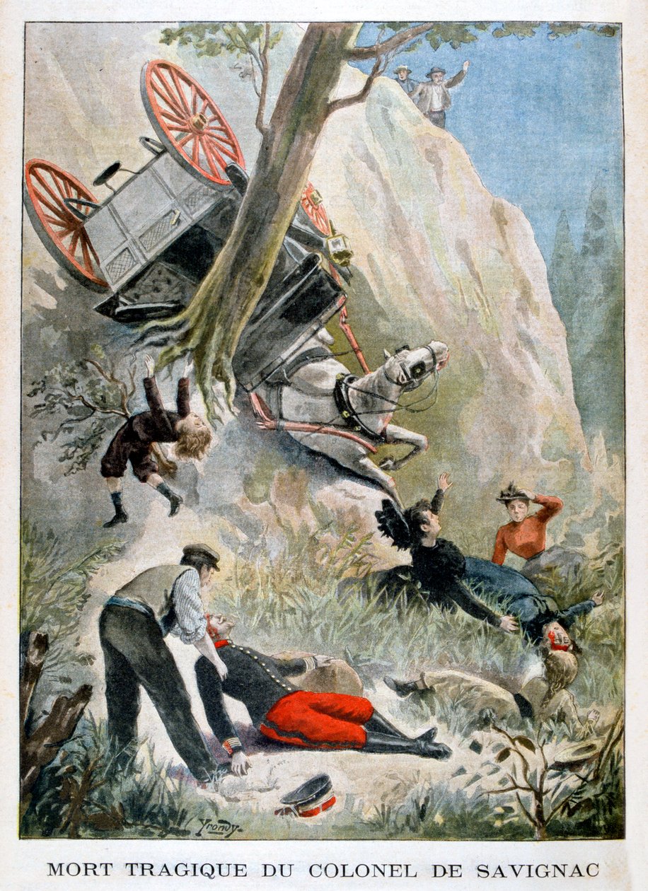 Eversti de Savignacin traaginen kuolema, 1901 tekijältä Unbekannt