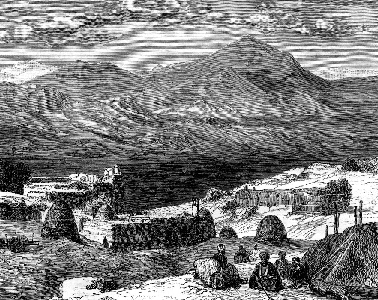 Gharzenin kylä ja Kurdistanin vuoret, 1800-luku tekijältä Unbekannt