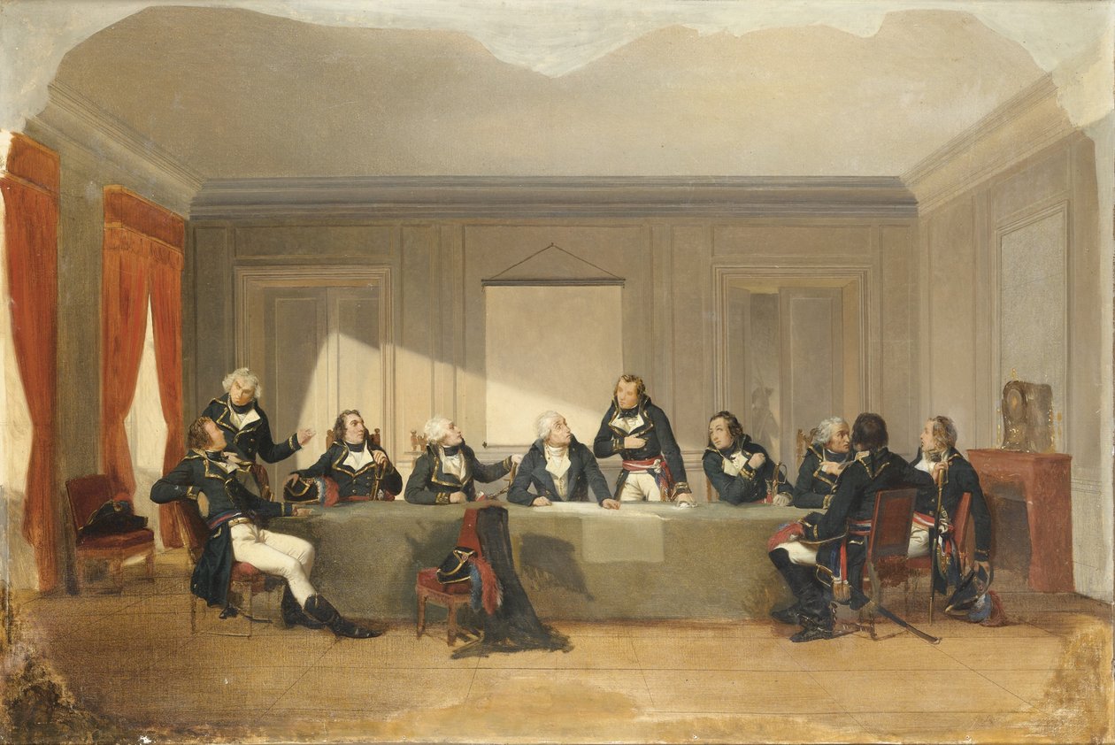 Sotaneuvosto Courtraissa 26. kesäkuuta 1792 tekijältä Unbekannt