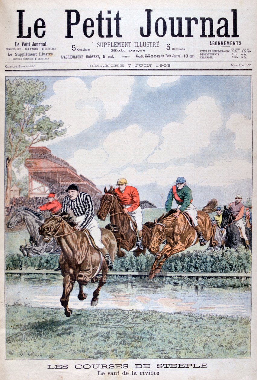 Vesihyppy estejuoksussa, Auteuil, 1903 tekijältä Unbekannt