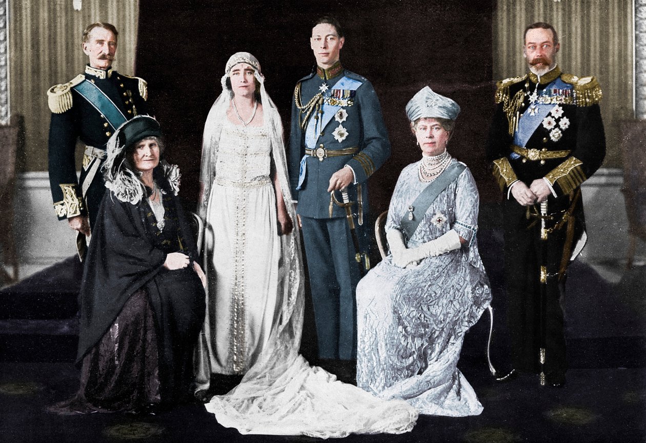 Yorkin herttuan ja lady Elizabeth Bowes-Lyonin häät 1923. tekijältä Unbekannt