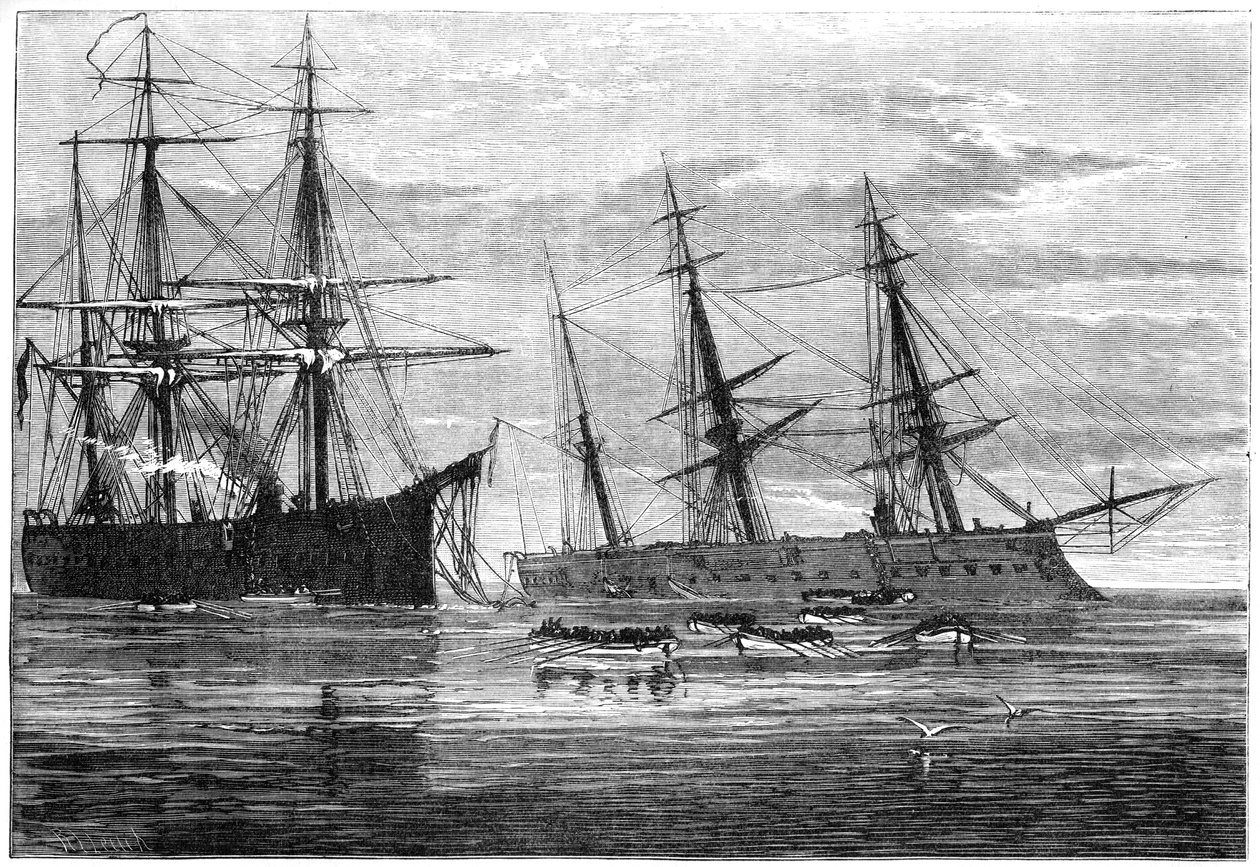 HMS Vanguardin hylky, 1800-luku tekijältä Unbekannt