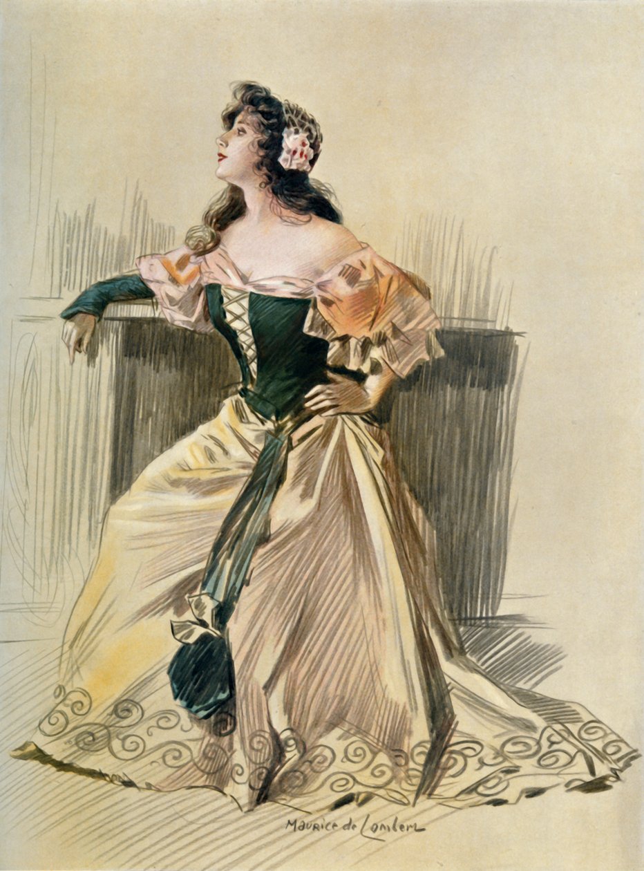 Theater De La Porte-Saint-Martin - Falstaff - Nelly. - Neiti Pannetier, 1904. tekijältä Unbekannt