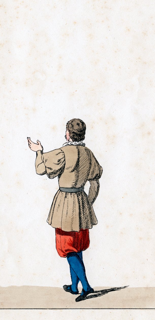 Teatterin pukusuunnittelu Shakespearen näytelmään Henry VIII, 1800-luku tekijältä Unbekannt