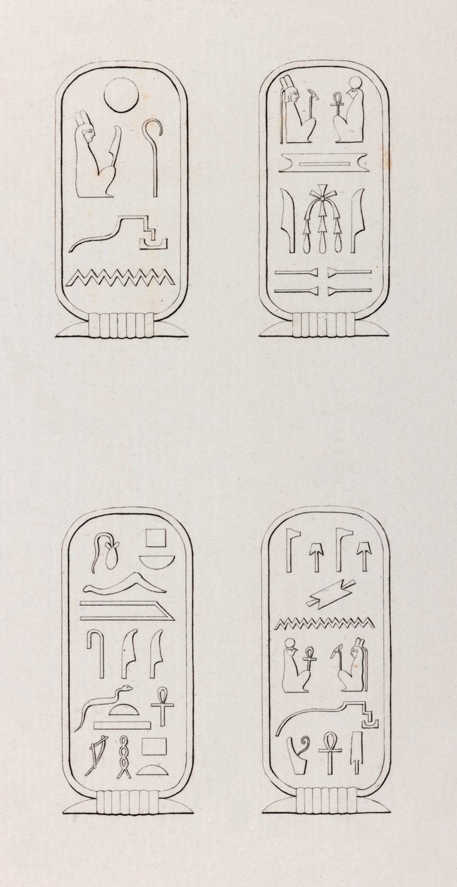 Thebes: Hieroglyfit, lähikuva tekijältä Unbekannt