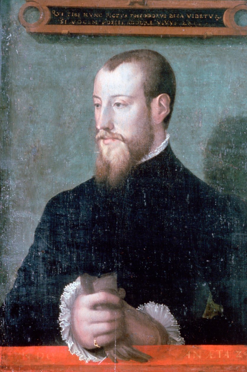 Theodore Beza, ranskalainen protestanttinen tutkija ja teologi, 1500-luku tekijältä Unbekannt