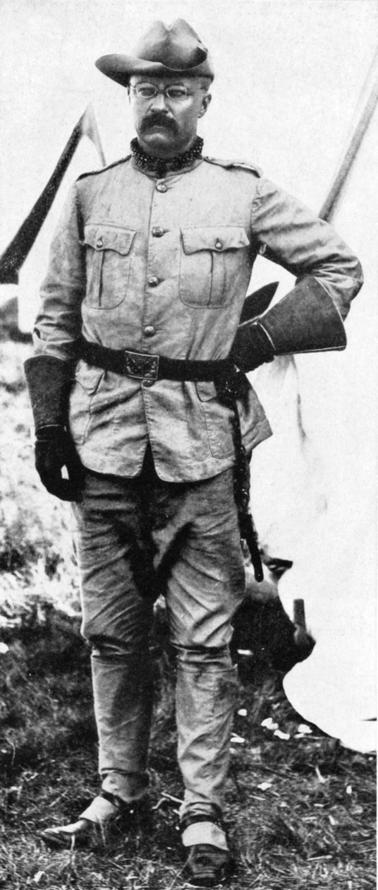 Theodore Roosevelt, yhdysvaltalainen sotilas ja poliitikko, 1898 tekijältä Unbekannt