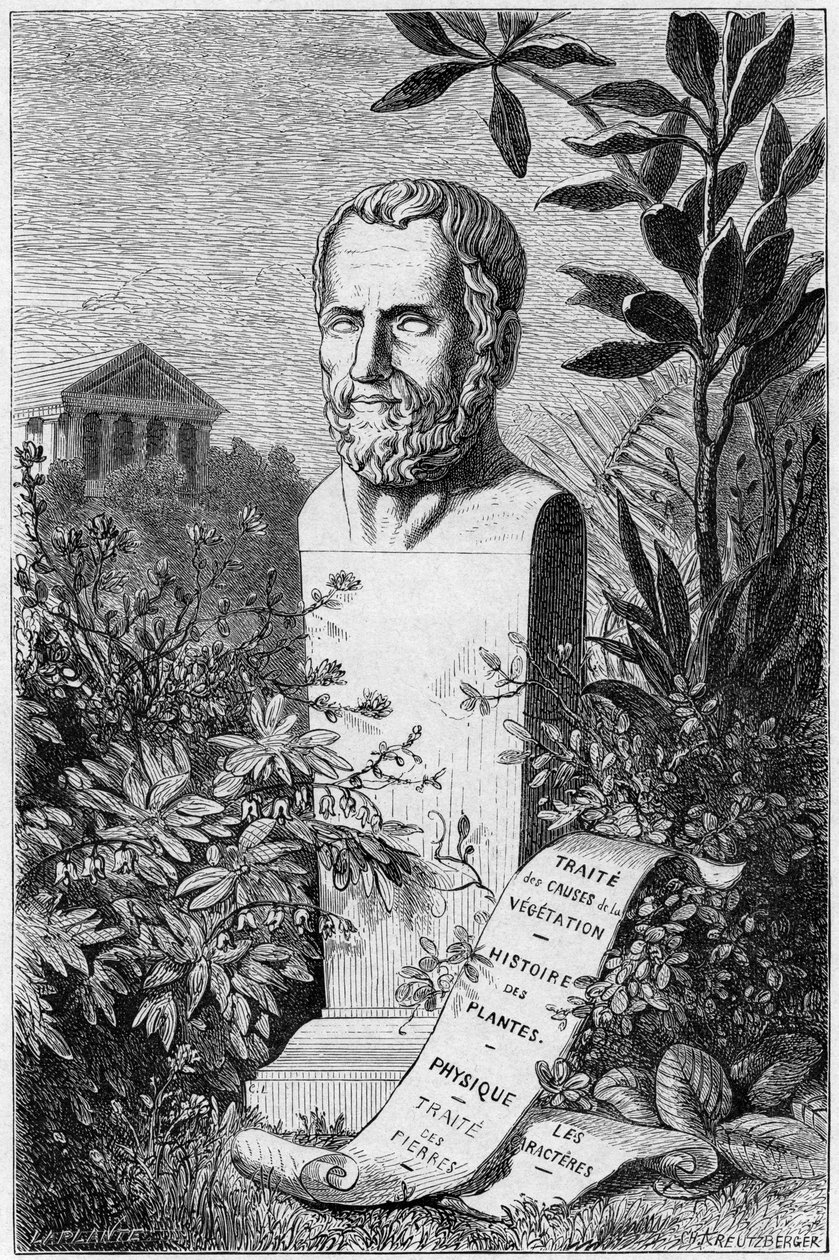Theophrastus, antiikin kreikkalainen filosofi ja tiedemies, 1866 tekijältä Unbekannt
