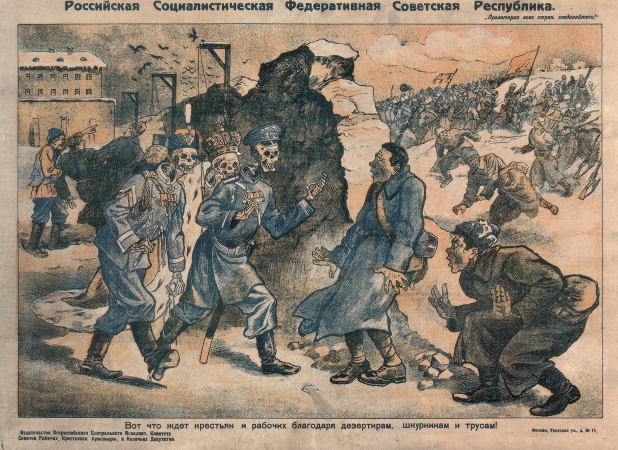 Tämä odottaa talonpoikia ja työläisiä karkureiden, itsensä etsivien ja pelkurien toiminnan takia, 1918-1919 tekijältä Unbekannt