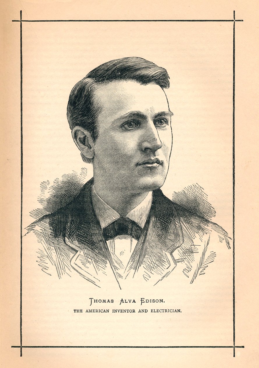 Thomas Alva Edison, yhdysvaltalainen keksijä, 1893 tekijältä Unbekannt