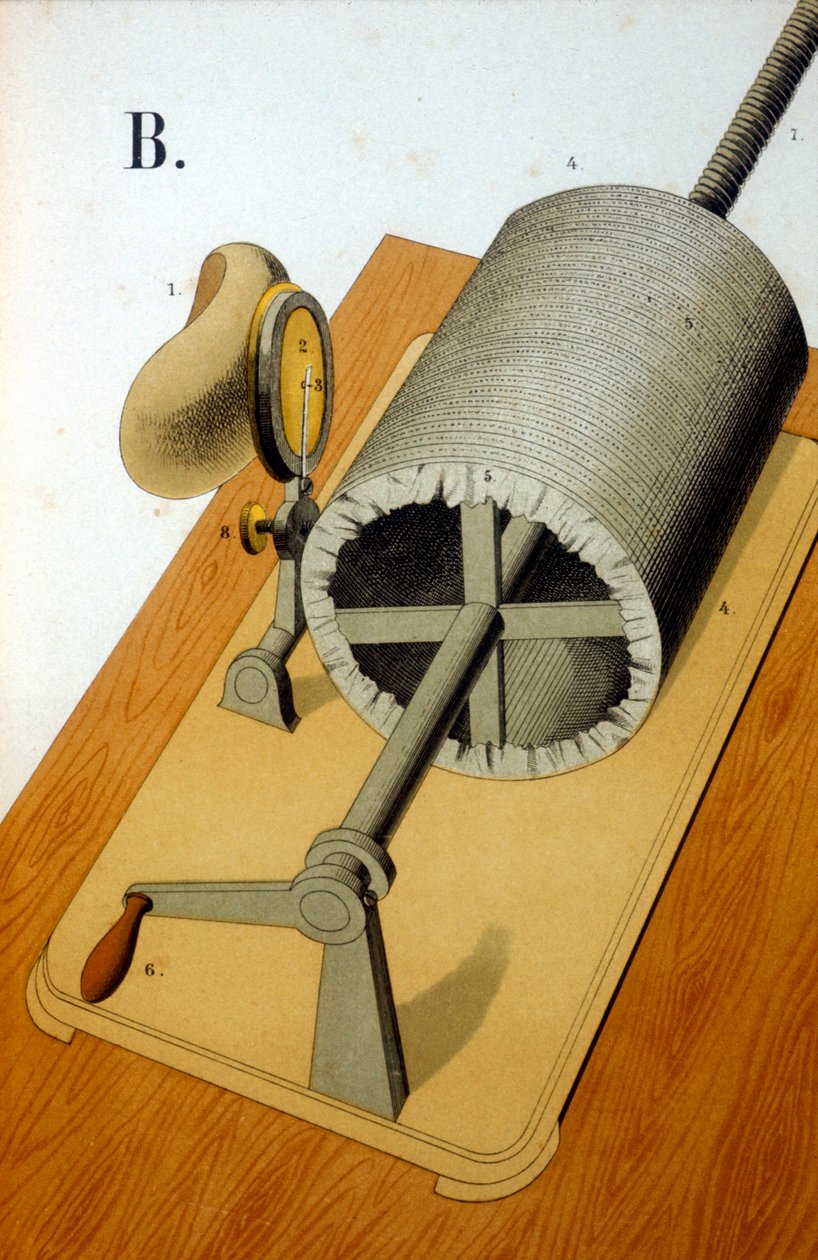 Thomas Alva Edisonsin ensimmäinen fonografi, 1878 tekijältä Unbekannt