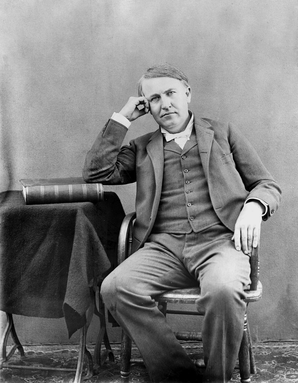 Thomas Edison, amerikkalainen keksijä tekijältä Unbekannt