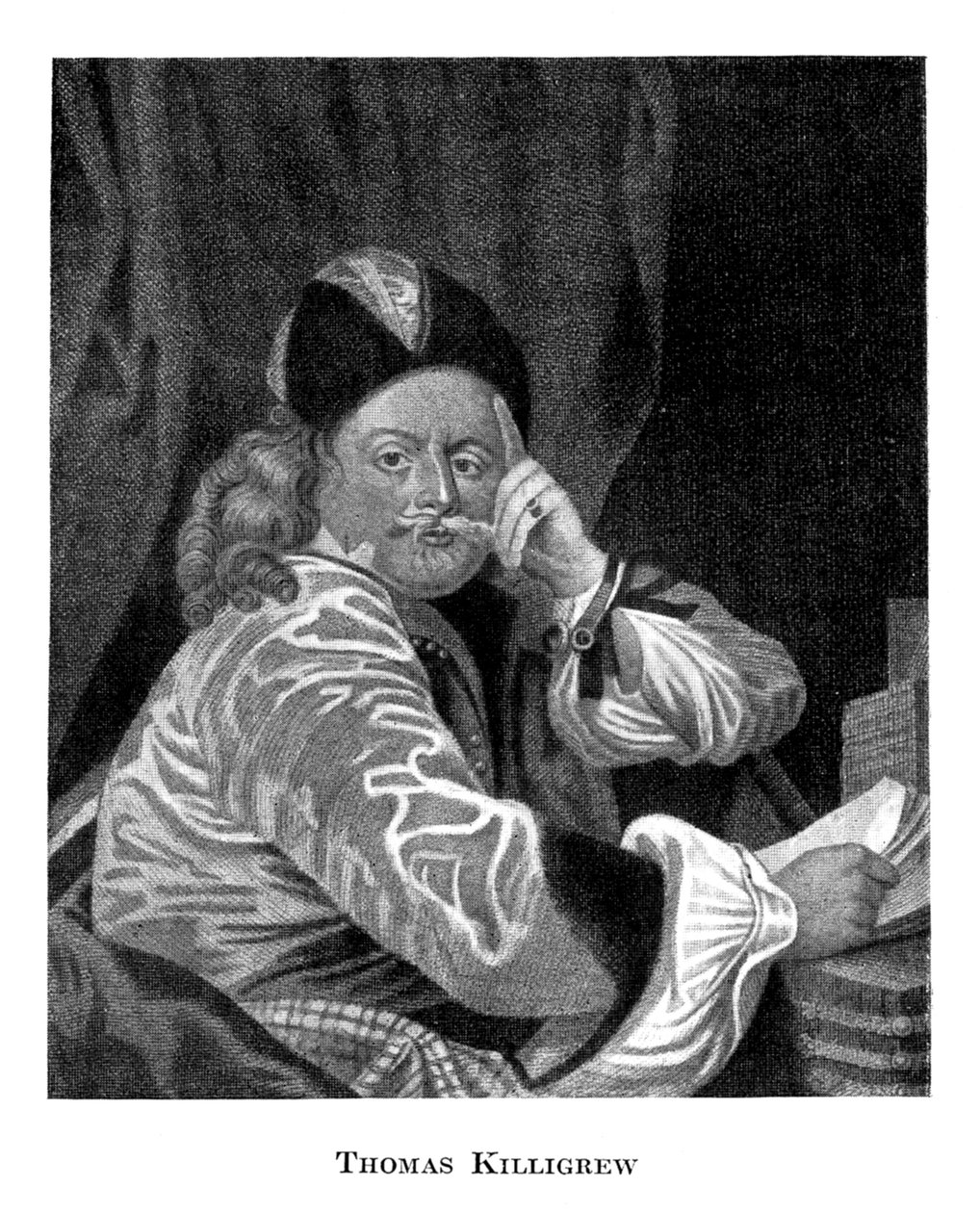 Thomas Killigrew 1612-1683, englantilainen näytelmäkirjailija ja teatterijohtaja, 1800-luku tekijältä Unbekannt