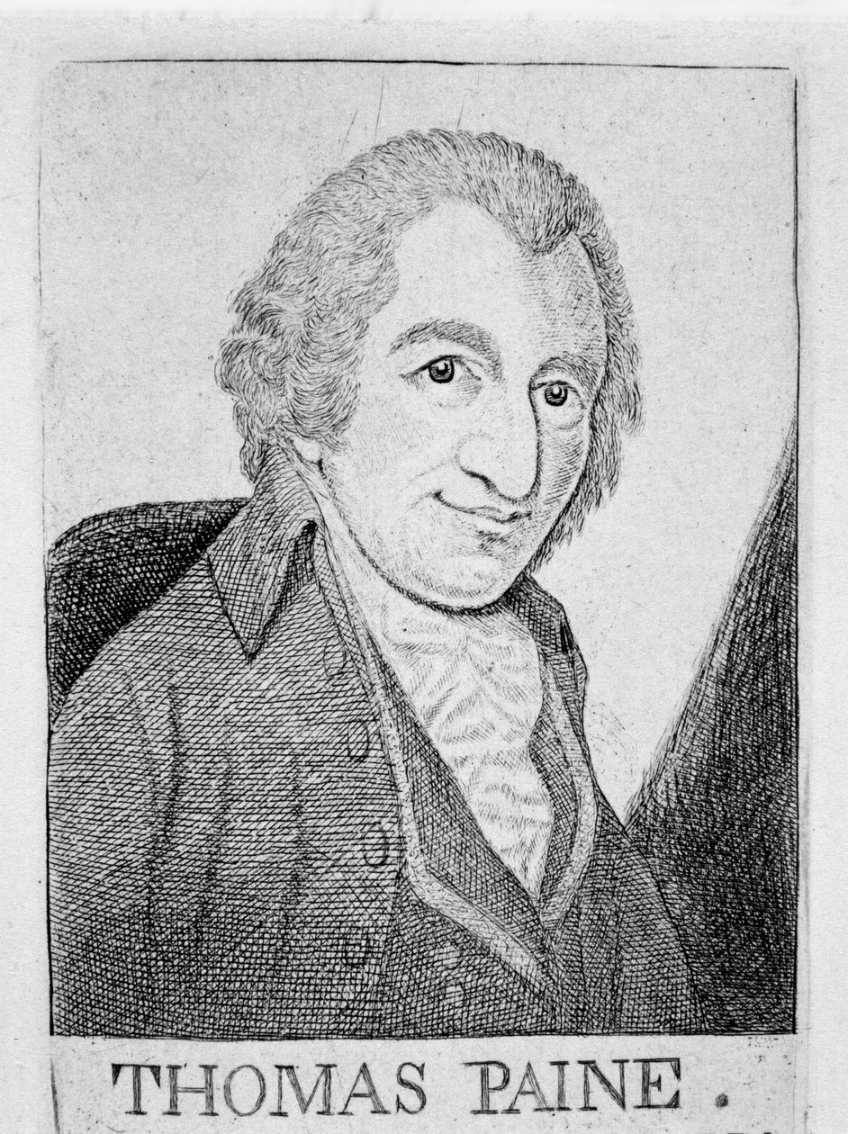 Thomas Paine, englantilaissyntyinen amerikkalainen vallankumouksellinen, kirjailija ja filosofi, 1790 tekijältä Unbekannt
