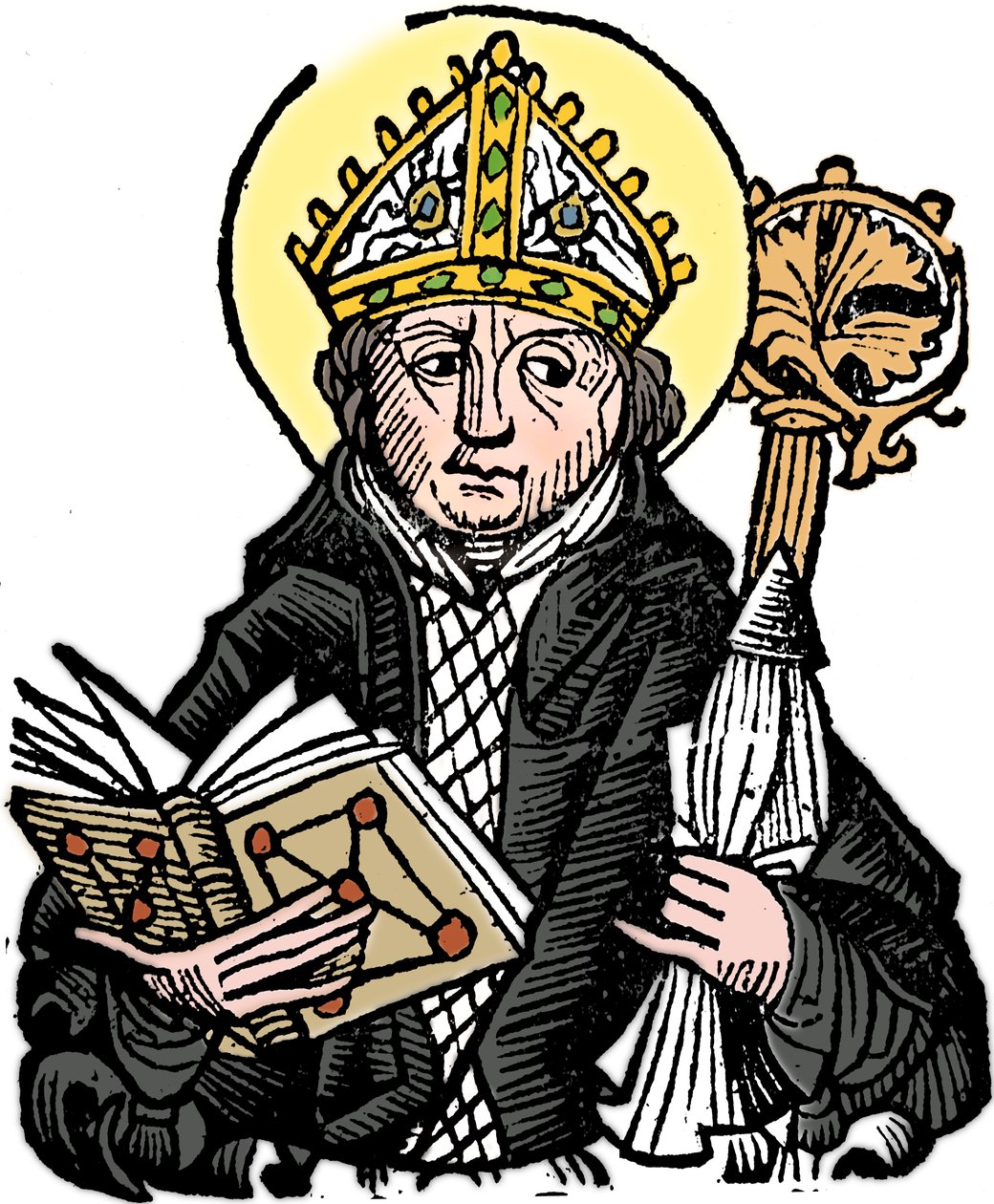 Thomas a Becket 1118-1170, englantilainen kirkkomies, pyhimys ja marttyyri, 1493 tekijältä Unbekannt
