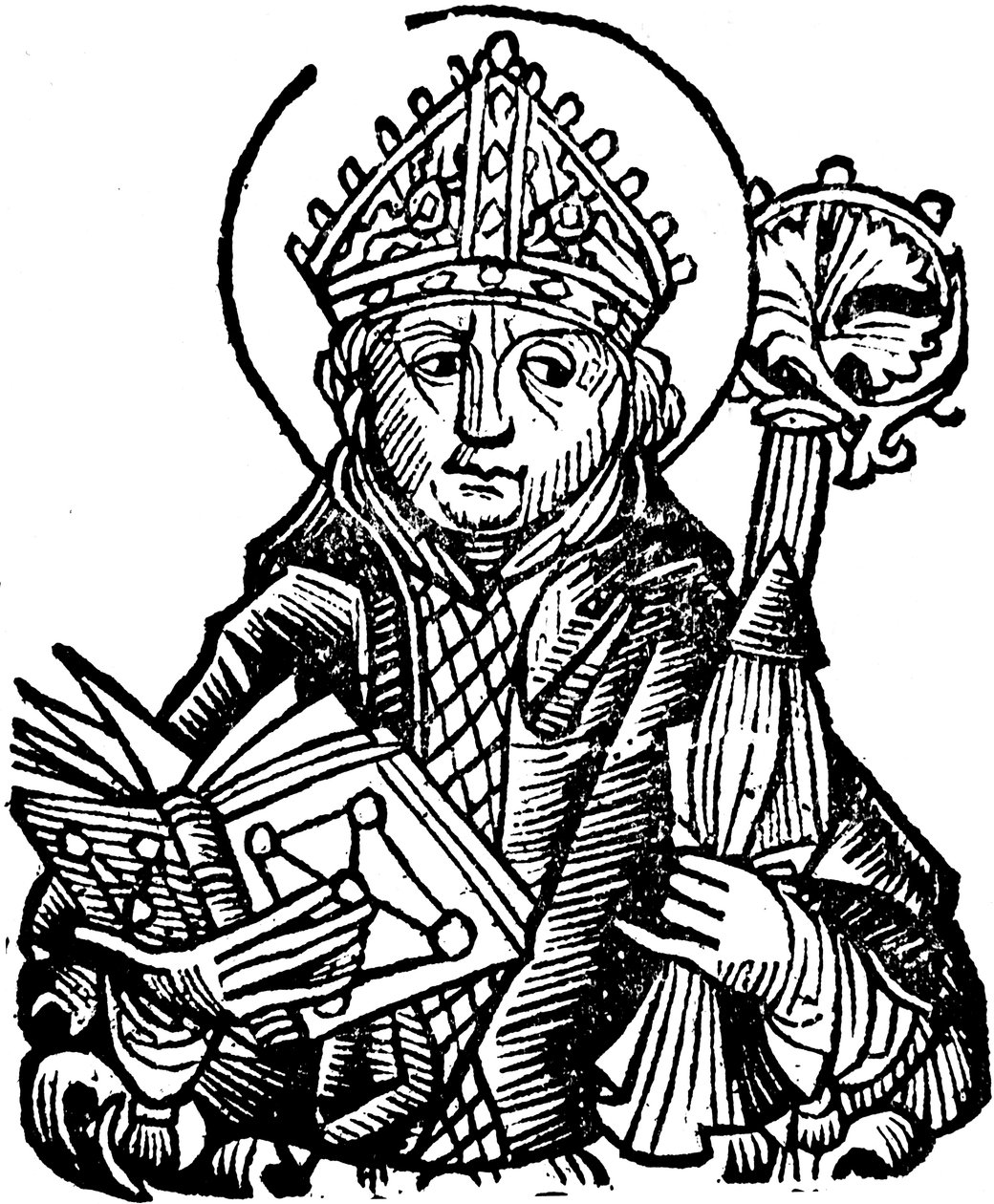 Thomas a Becket 1118-1170, englantilainen kirkkomies, pyhimys ja marttyyri, 1493 tekijältä Unbekannt