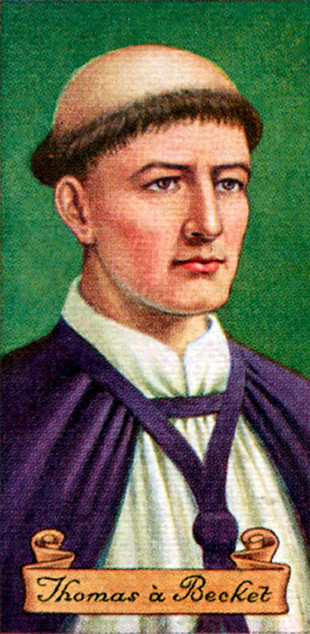 Thomas a Becket, otettu savukekorttisarjasta, 1935 tekijältä Unbekannt