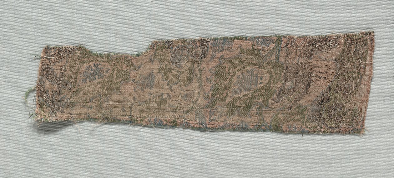Kolme palaa italialaista goottilaista silkkiä, 1350-1399. tekijältä Unbekannt