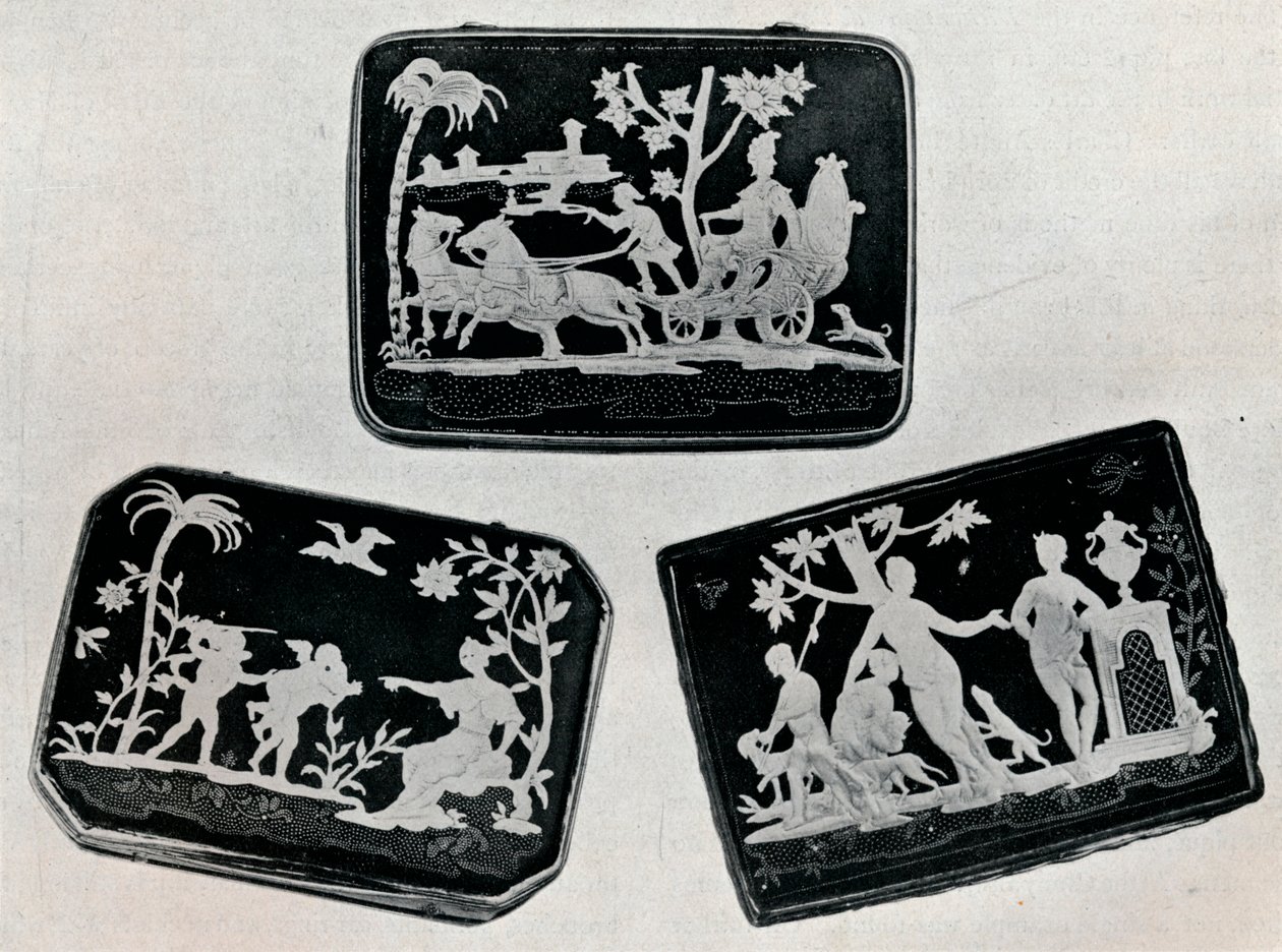 Kolme Pique-nuuskalaatikkoa, 1920. tekijältä Unbekannt