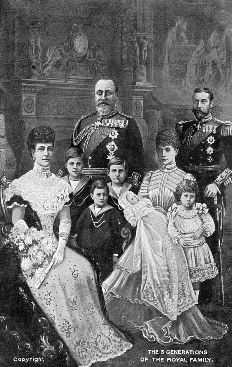 Britannian kuninkaallisen perheen kolme sukupolvea, 1903 tekijältä Unbekannt